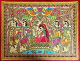 Madhubani Painting Doli Kahar, Indian Folk Art Painting , Wedding Gift