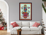 Madhubani Painting, Hindu Goddess Wall Art, Durga (PDF Download) (Copy 2)