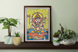 Madhubani Painting, Hindu Goddess Wall Art, Ganesha (PDF Download) (Copy 3)