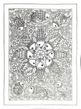 Madhubani painting fish, mandala Painting, Hand Drawn Folk Art Coloring Page (Digital Download)