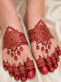 Bridal Mehndi Stencil for  feet, Peacock, Lotus, Elephant Motifs, Reusable, Wedding Dulhan Design
