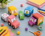 Printable Vehicle and Garage Papercraft/Paper Craft Template Pattern l play pretend trucks, motor vehicles (Digital Download)
