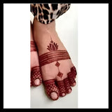 Bridal Mehndi Stencil for  feet, Peacock, Lotus, Elephant Motifs, Reusable, Wedding Dulhan Design