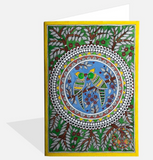 MADHUBANI LOVE BIRDS  ASSORTED GREETING CARDS