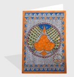 MADHUBANI PAIR OF FISH  ASSORTED GREETING CARDS