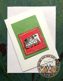 MADHUBANI PAINTING ELEPHANT GREEN