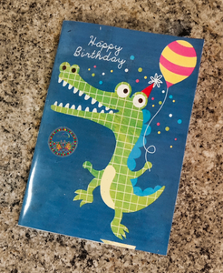 GATOR BIRTHDAY CARD