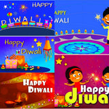 SET OF 5 DIWALI PRINTABLE CARDS . PDF DOWNLOAD. DIY