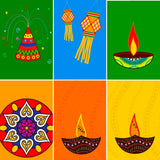 SET OF 6 DIWALI PRINTABLE CARDS . PDF DOWNLOAD. DIY