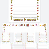 Set of 10 Diwali themed border pages