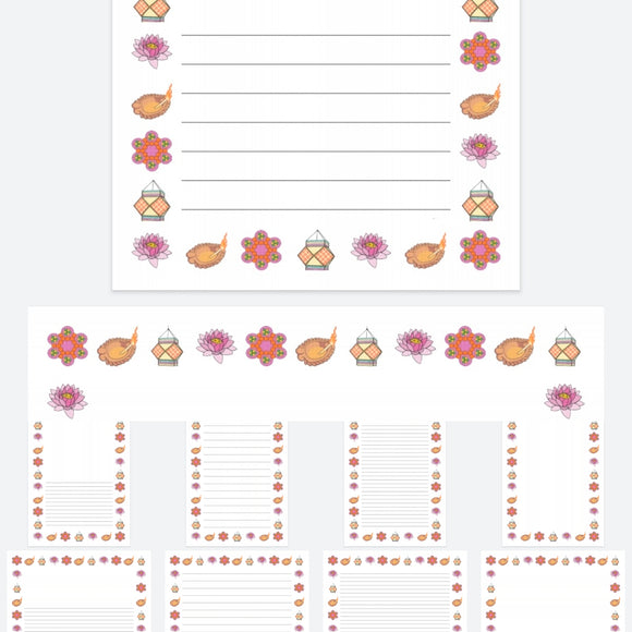 SET OF 10 DIWALI THEMED BORDER PAGES 001