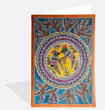 MADHUBANI LOVE BIRDS  ASSORTED GREETING CARDS