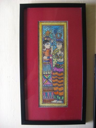 Radha Krishna Madhubani Painting