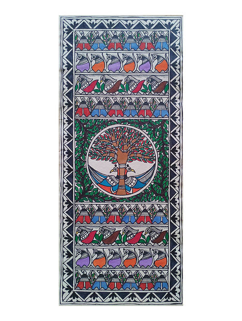 madhubani paintings Multicolor Handmade Madhubani Artwork on handmade Paper