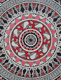 Ruby Troupe Black-Multicolor Handmade Madhubani Artwork on handmade Paper