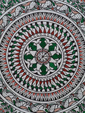 Madhu Saura Kalam Multicolor Handmade Madhubani Artwork on handmade Paper